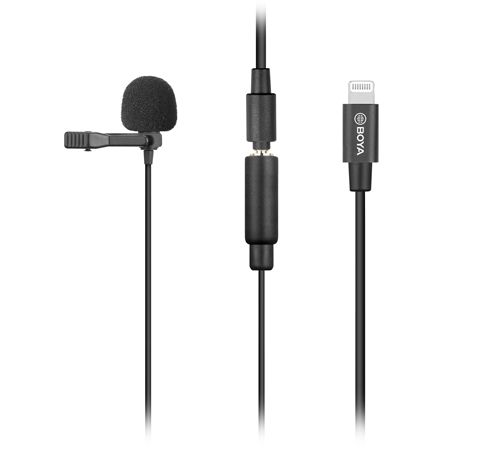 Boya Clip-on Lavalier Mic - iOS BY-M2