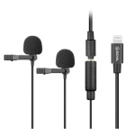 Boya Digital Dual Lavalier Microphones for iOS BY-M2D