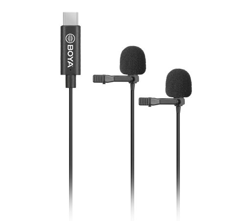 Boya Digital Dual Lavalier Microphones with USB Type-C BY-M3D