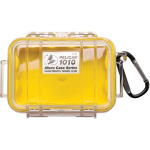 Pelican 1010 Case W/Liner -Wi-Yellow  Clear