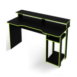 Desk Gamer with Monitor Stand Black & Green